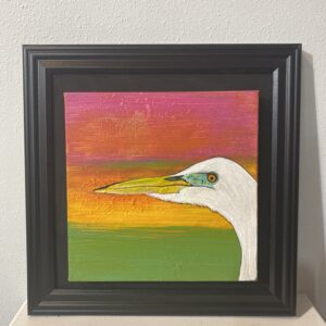 White Egret at Sunset